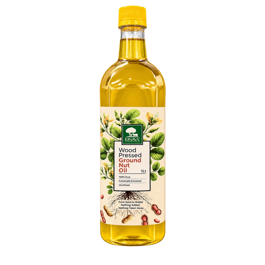 Wood Pressed Groundnut Oil