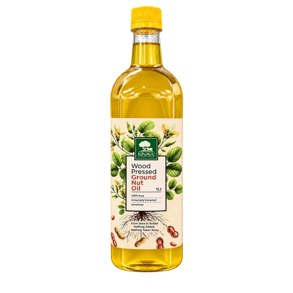 Wood-Pressed Groundnut Oil