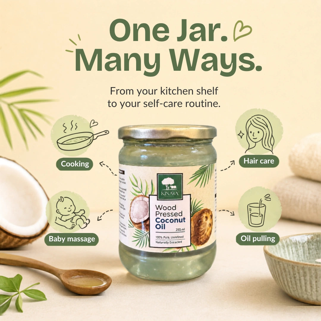 Wood Pressed Coconut Oil