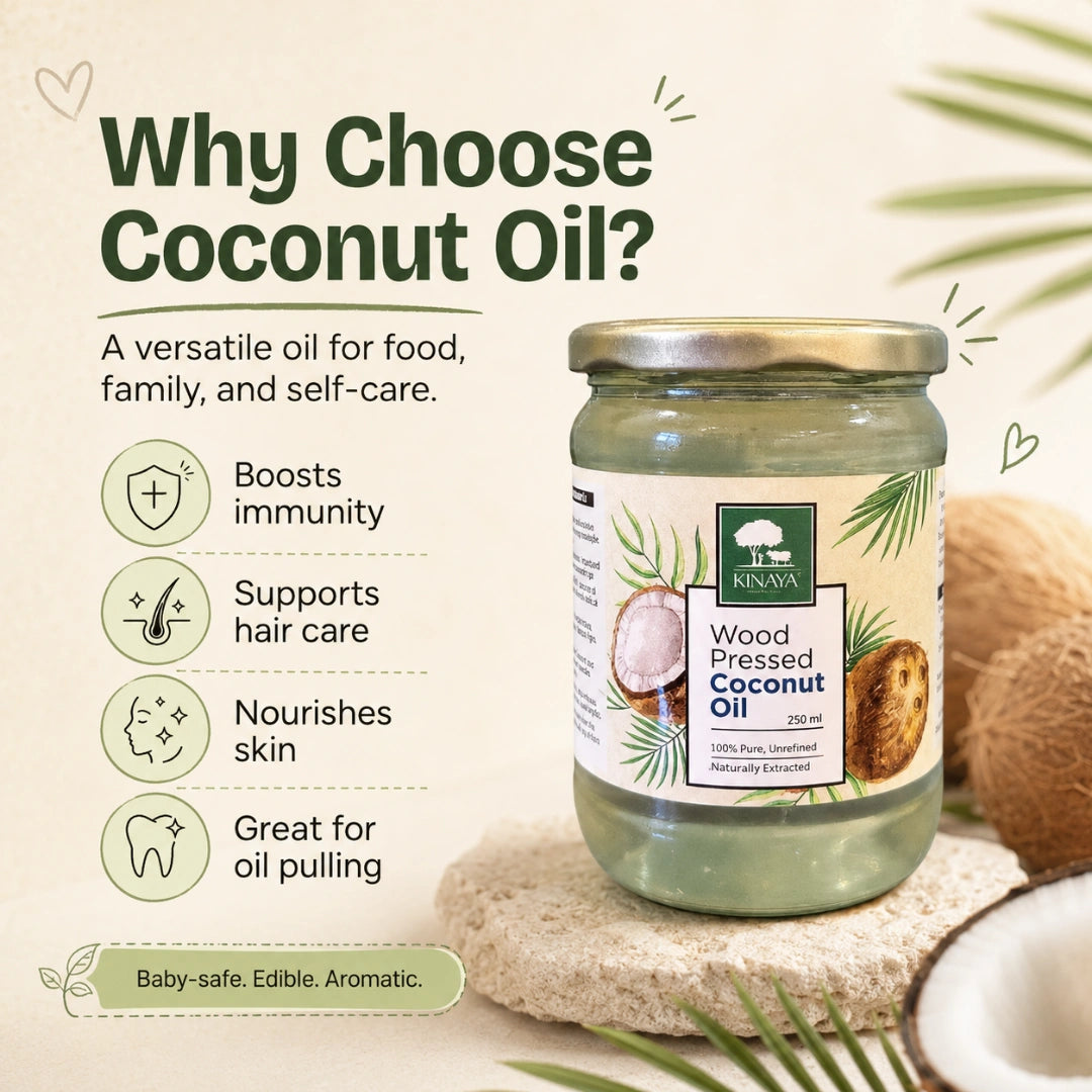 Wood Pressed Coconut Oil