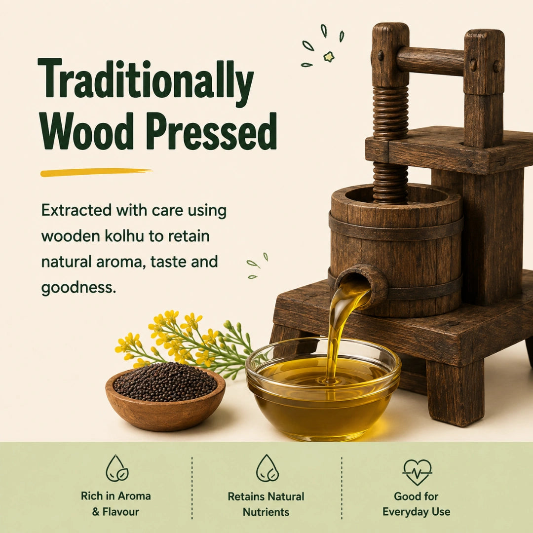 Wood Pressed Black Mustard Oil