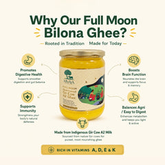 Full Moon Gir Cow A2 Bilona Ghee (500ml)