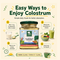 Gir Cow Colostrum Powder (Freeze-Dried)