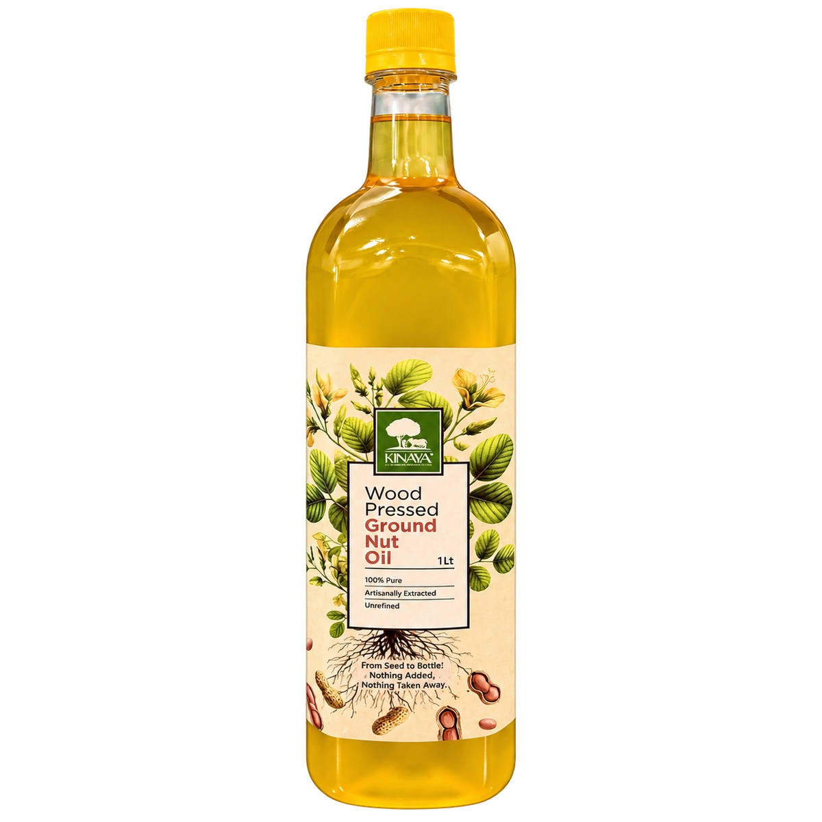 Wood-Pressed Groundnut Oil