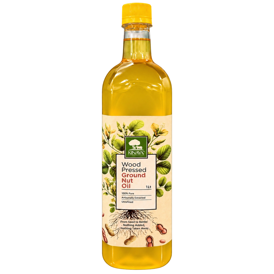Wood-Pressed Groundnut Oil