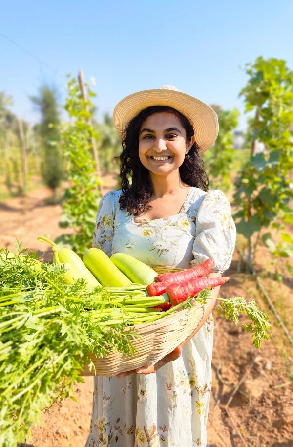 Fresh vegetables at Kinaya Organic Farms